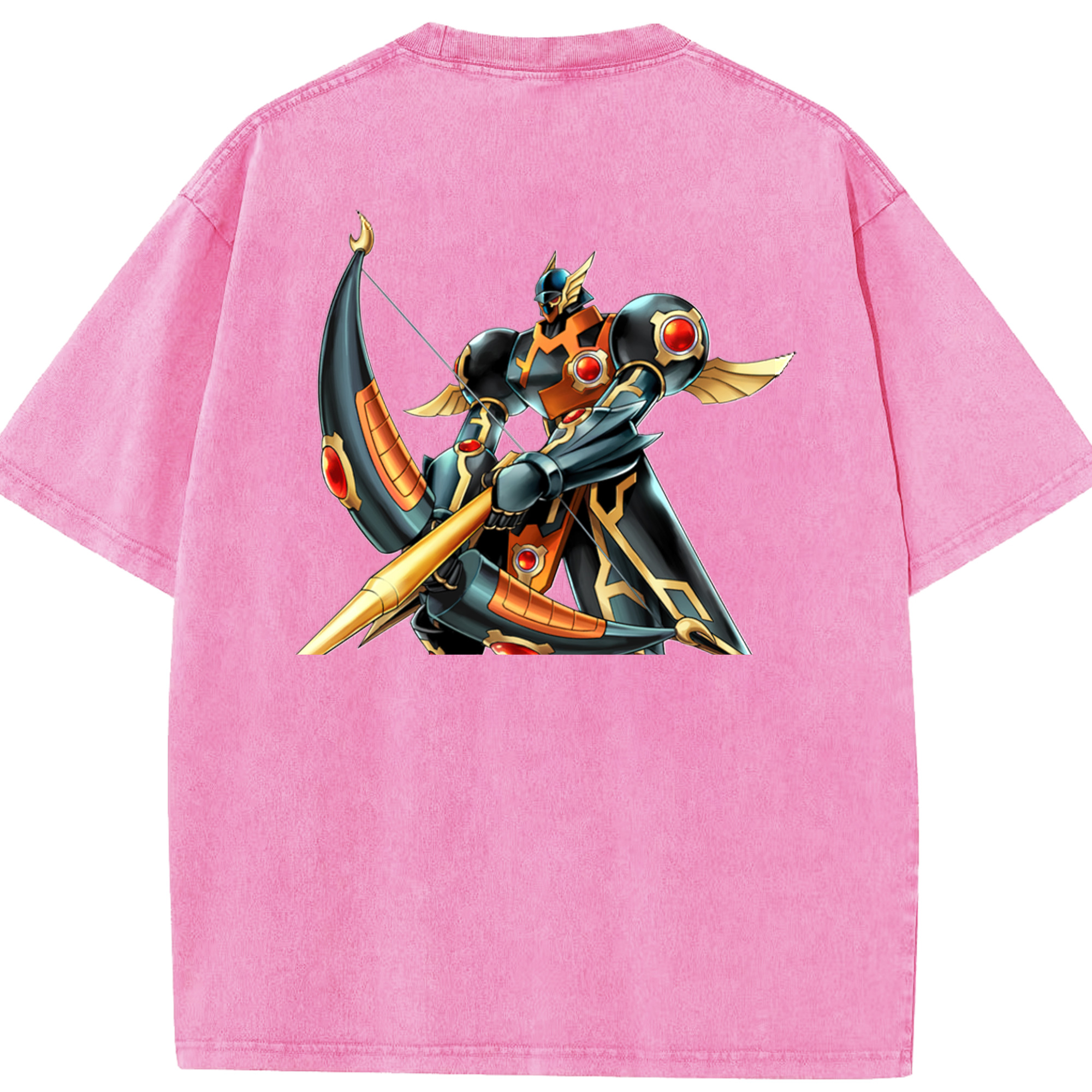 （画像用） 遊☆戯☆王 Yu-Gi-Oh! 綿100% ヴィンテージ風 半袖Tシャツ（背面プリント）